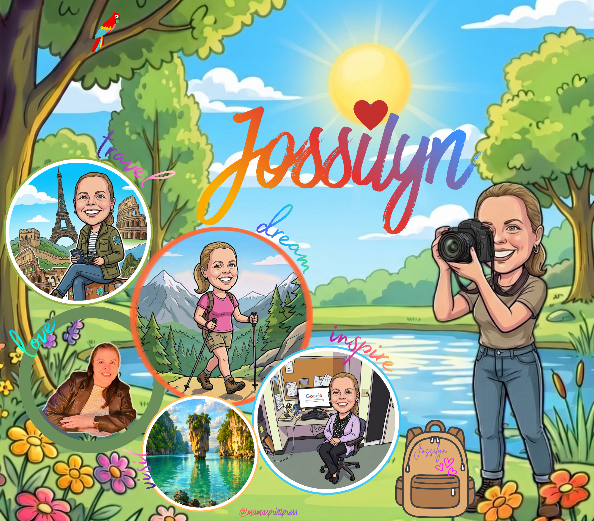 Storytelling Tumbler - Hobbies & Personality - Personalized & Cartooned Tumbler