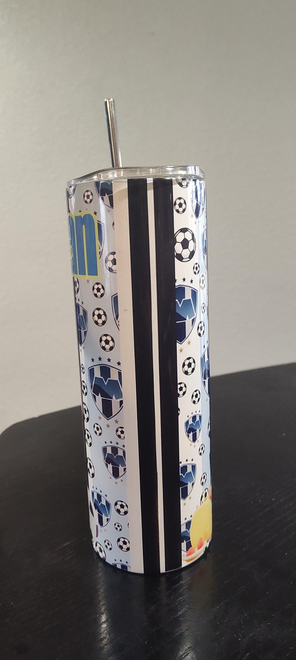 Soccer Team Theme Boy Personalized & Cartooned Tumbler