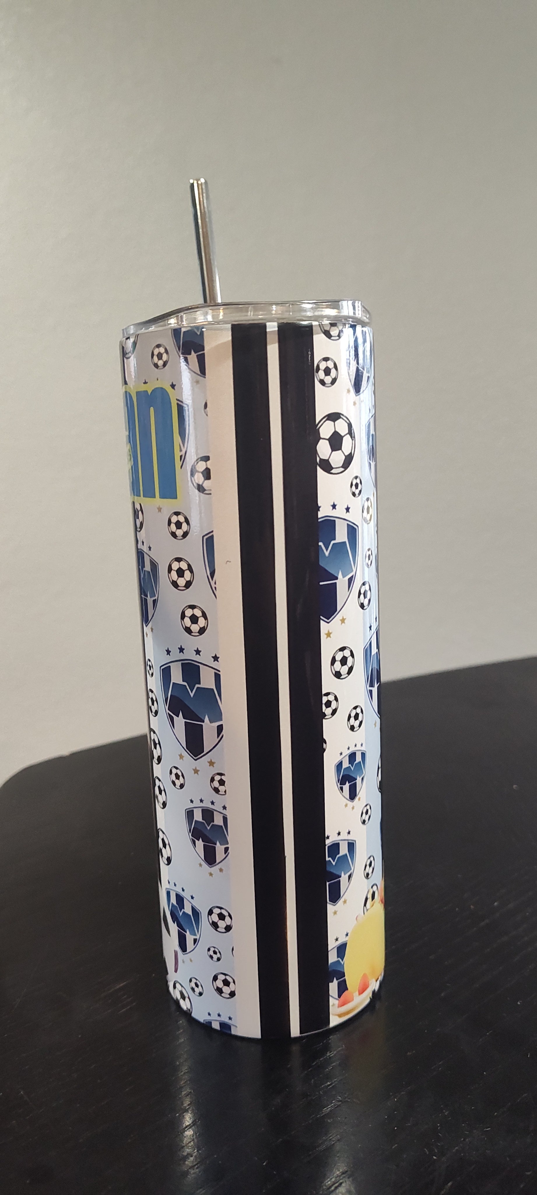 Soccer Team Theme Boy Personalized & Cartooned Tumbler