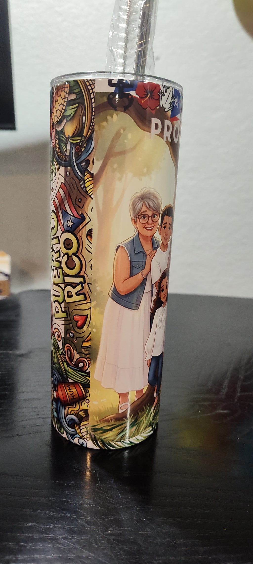 Dad Granpa Grandpa Grandfather Theme Family Personalized Cartooned Skinny Tumbler