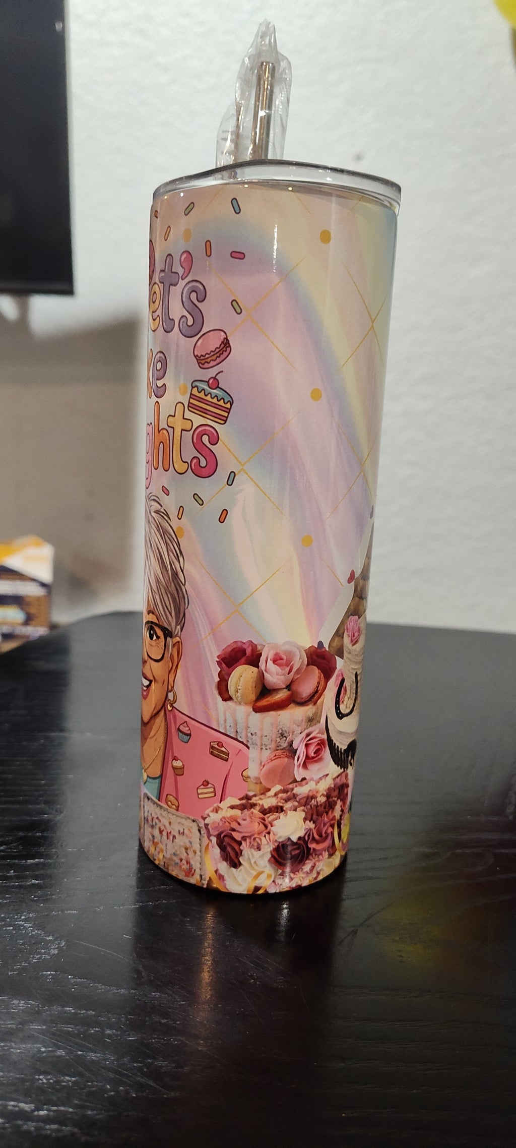 Pastry Theme Personalized or Cartooned 20 oz Tumbler with Name