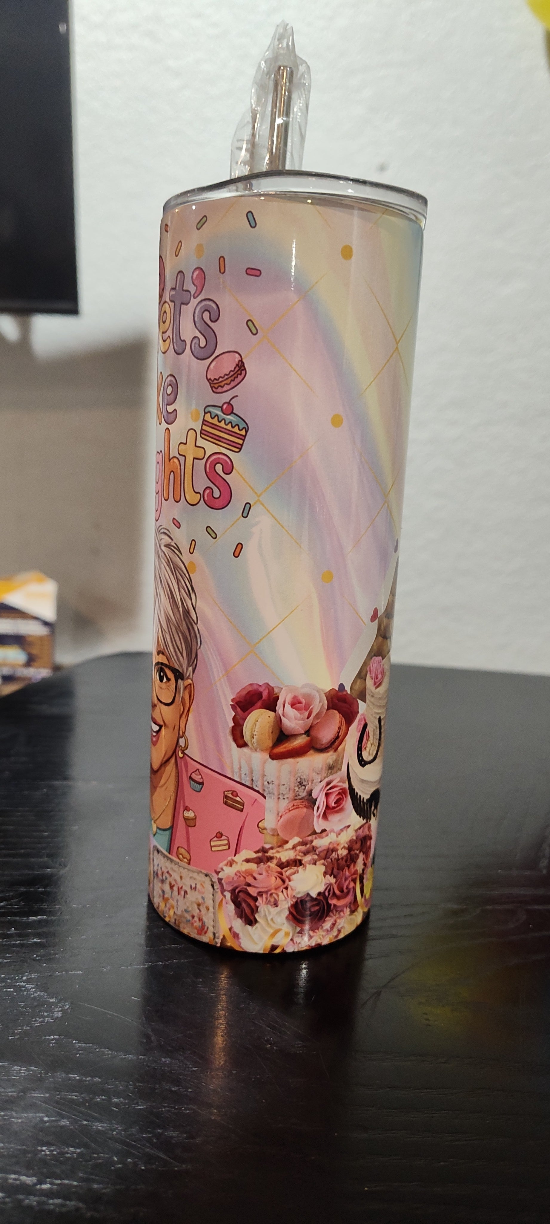 Pastry Theme Personalized or Cartooned 20 oz Tumbler with Name