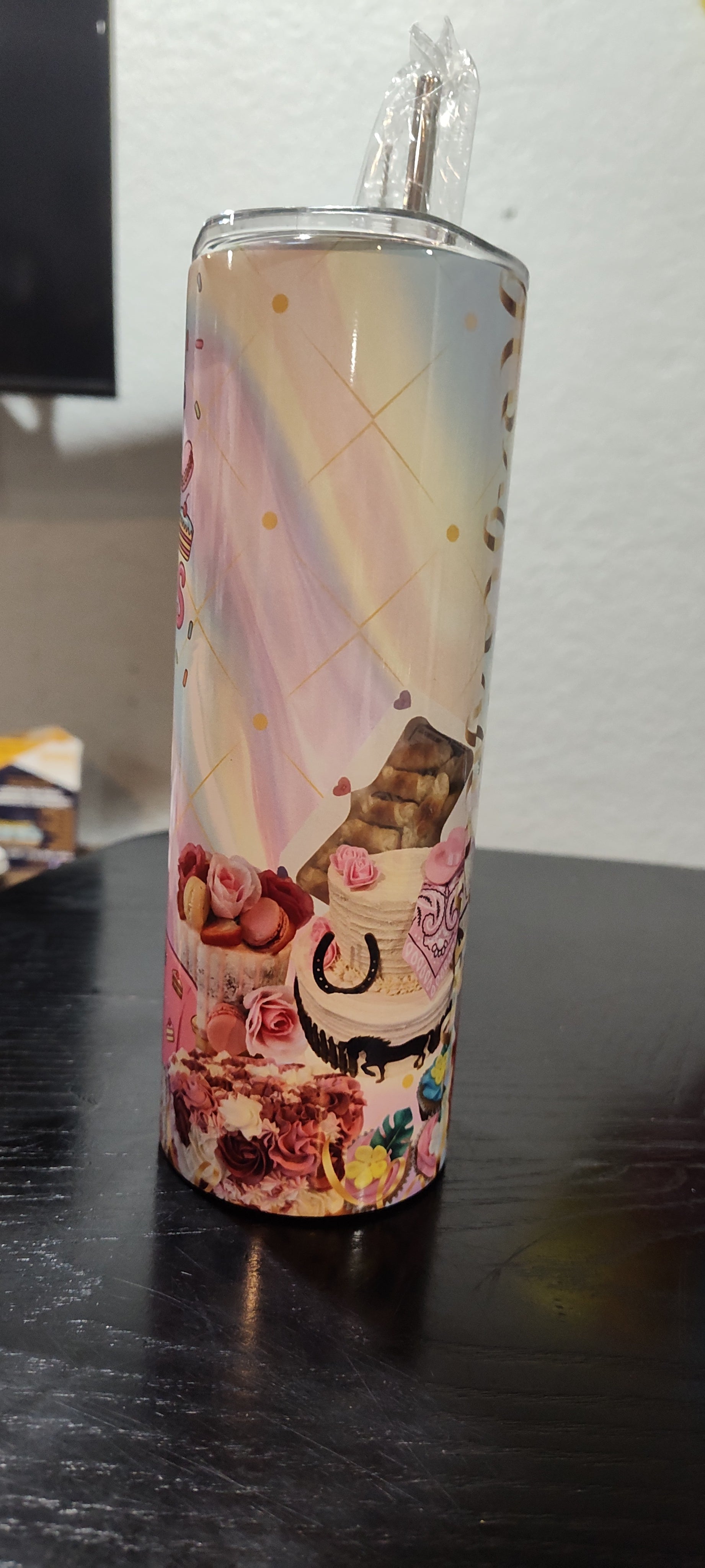 Pastry Theme Personalized or Cartooned 20 oz Tumbler with Name