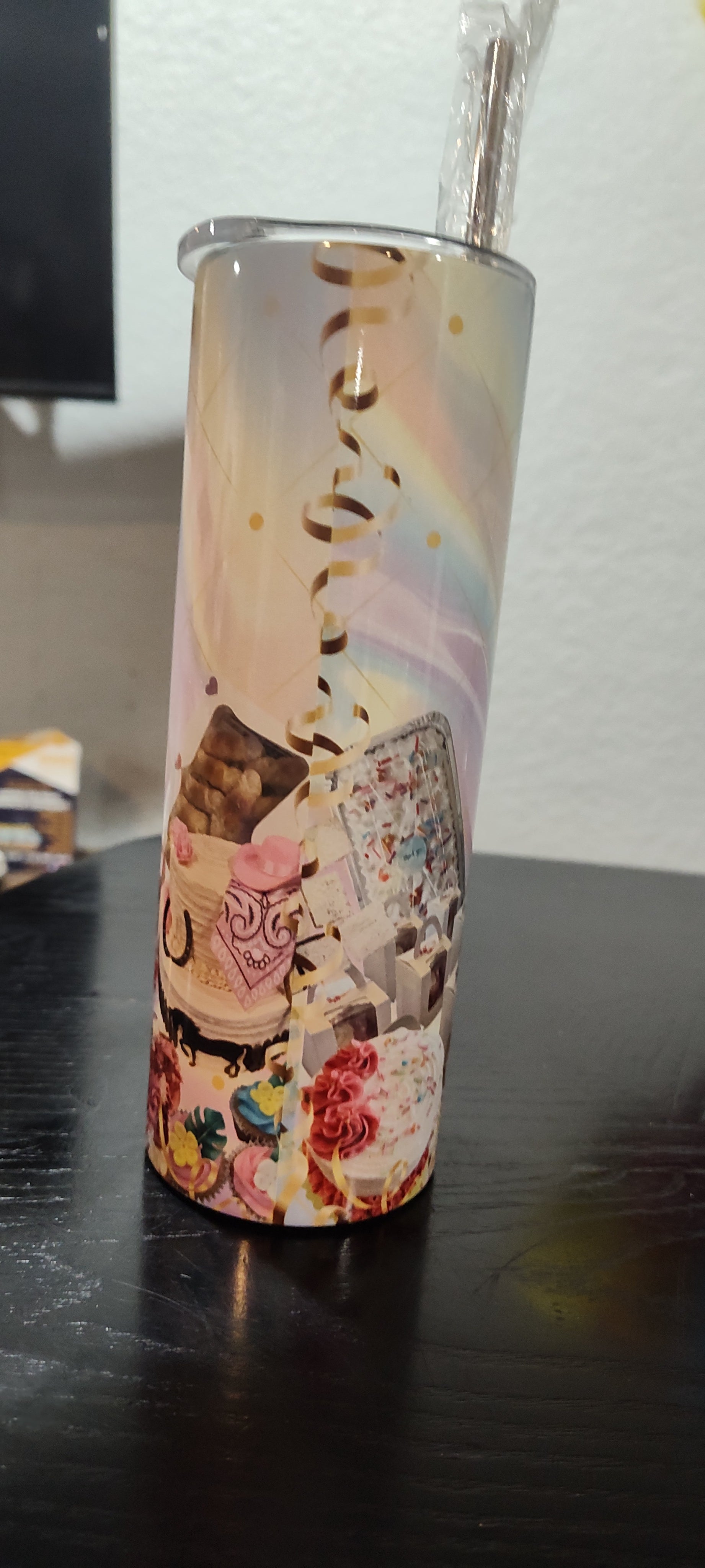 Pastry Theme Personalized or Cartooned 20 oz Tumbler with Name