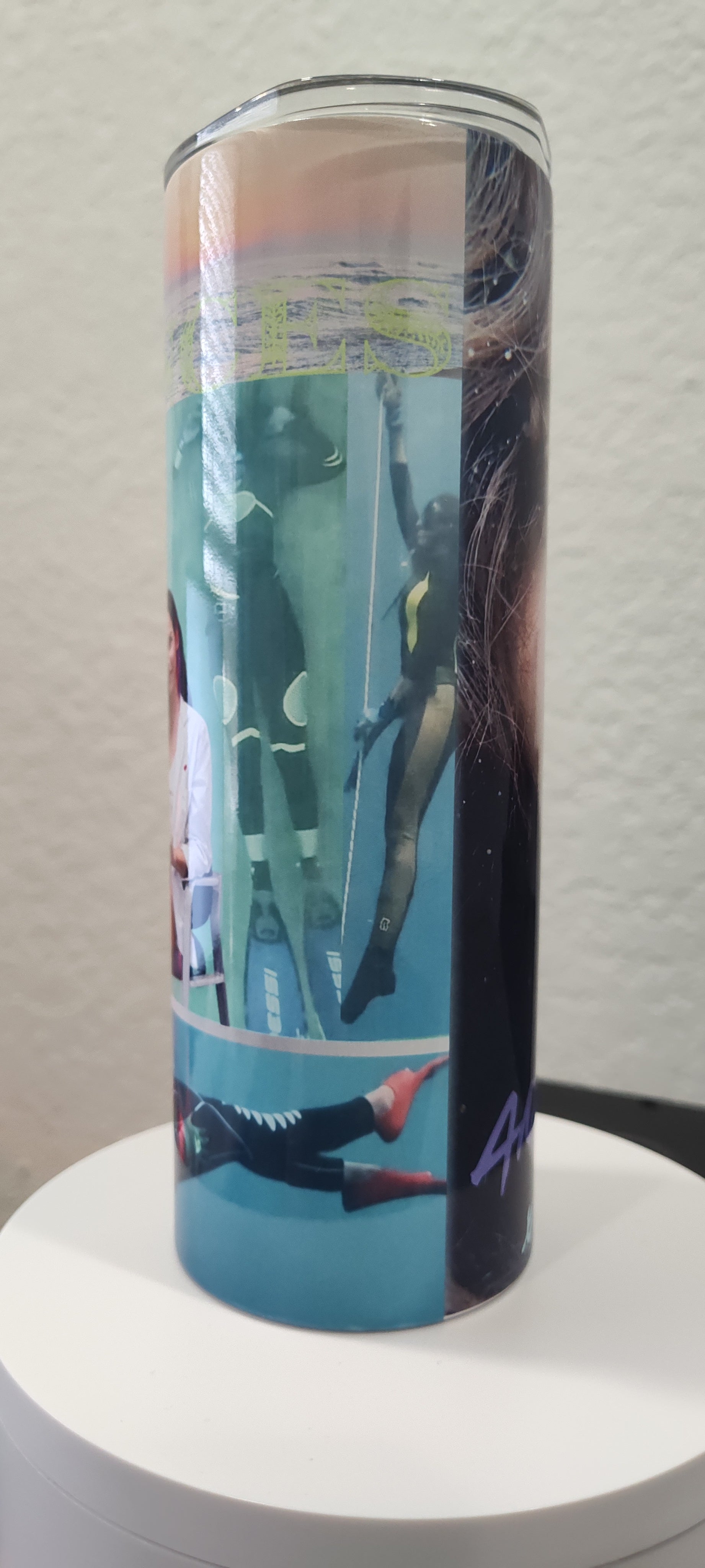 Your Photo on a Tumbler Picture Collage Scuba Diving Theme