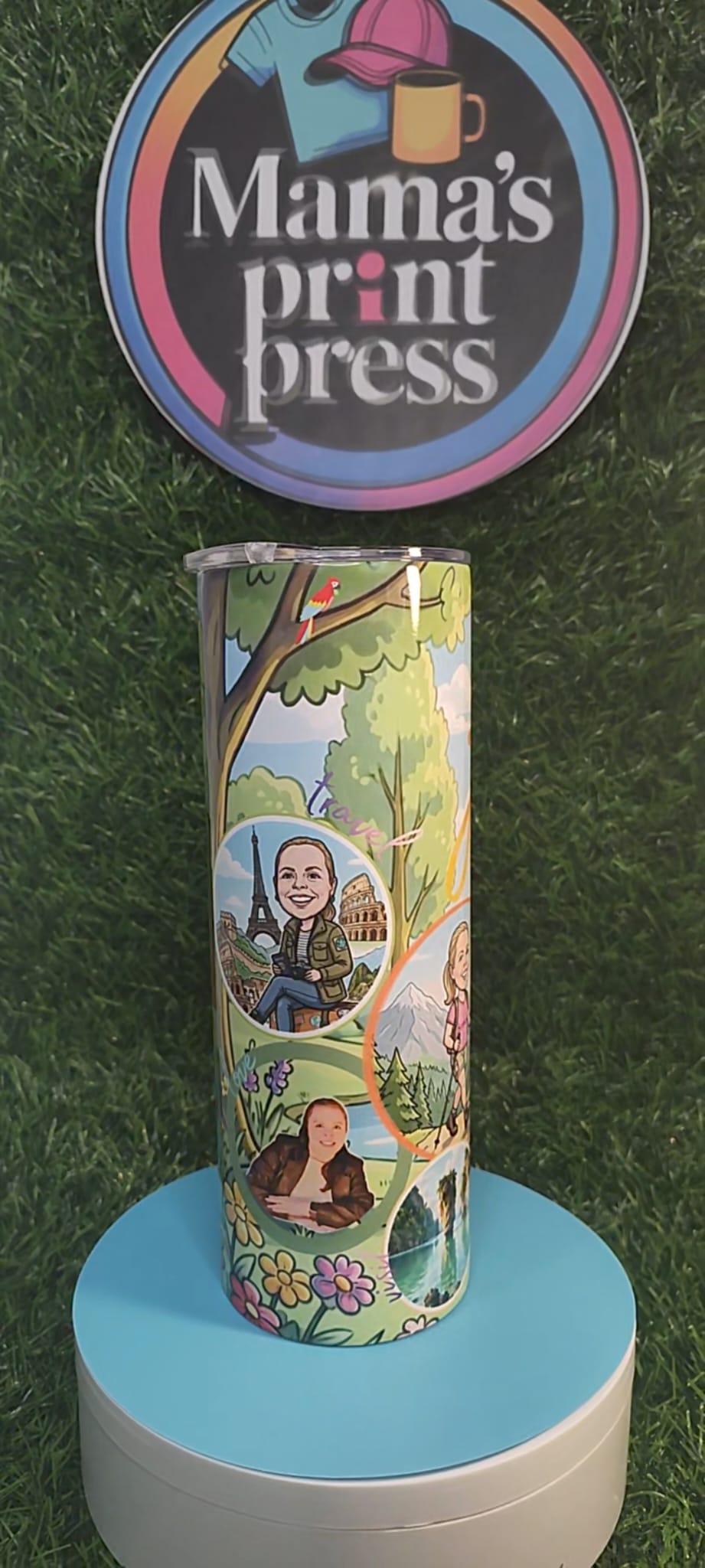 Storytelling Tumbler - Hobbies & Personality - Personalized & Cartooned Tumbler