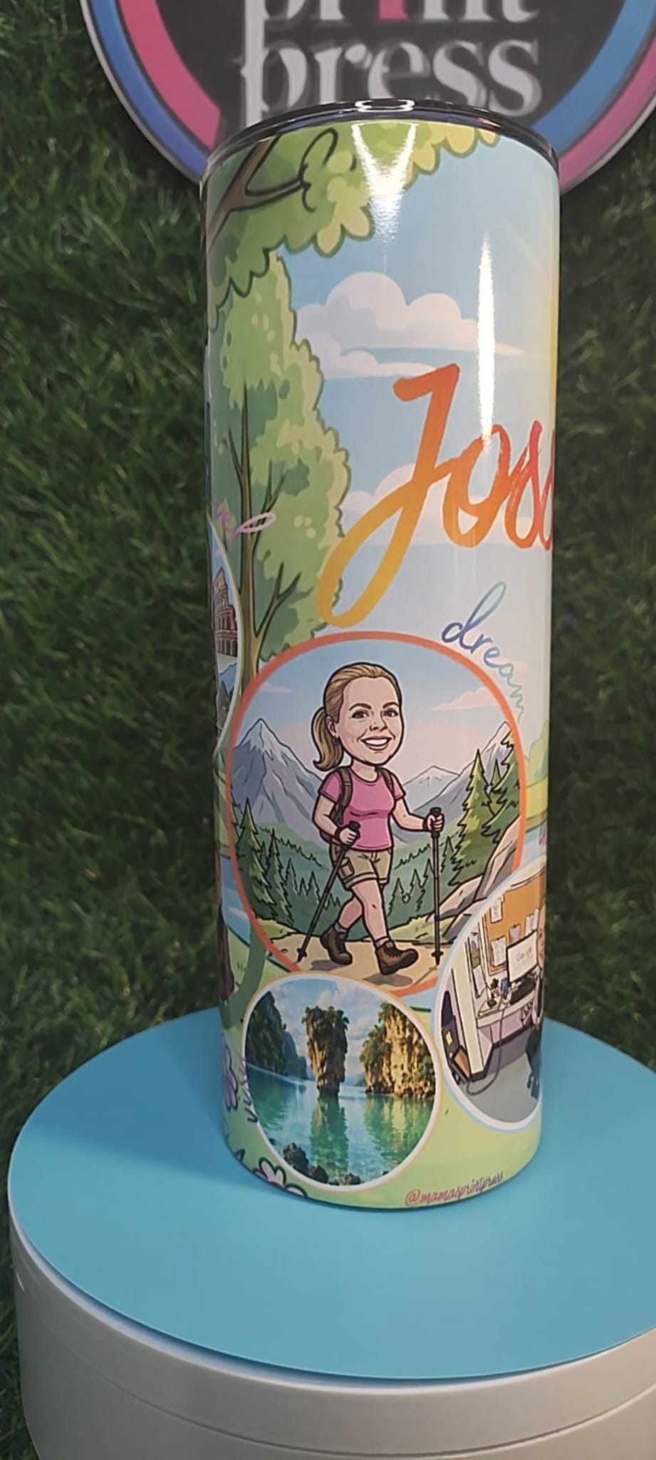 Storytelling Tumbler - Hobbies & Personality - Personalized & Cartooned Tumbler