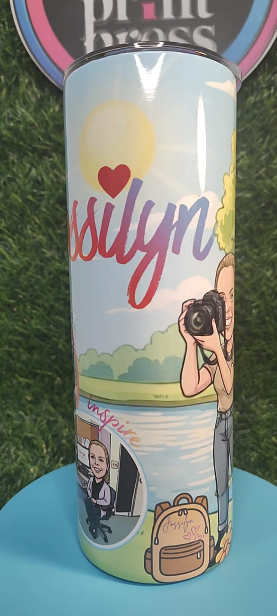 Storytelling Tumbler - Hobbies & Personality - Personalized & Cartooned Tumbler