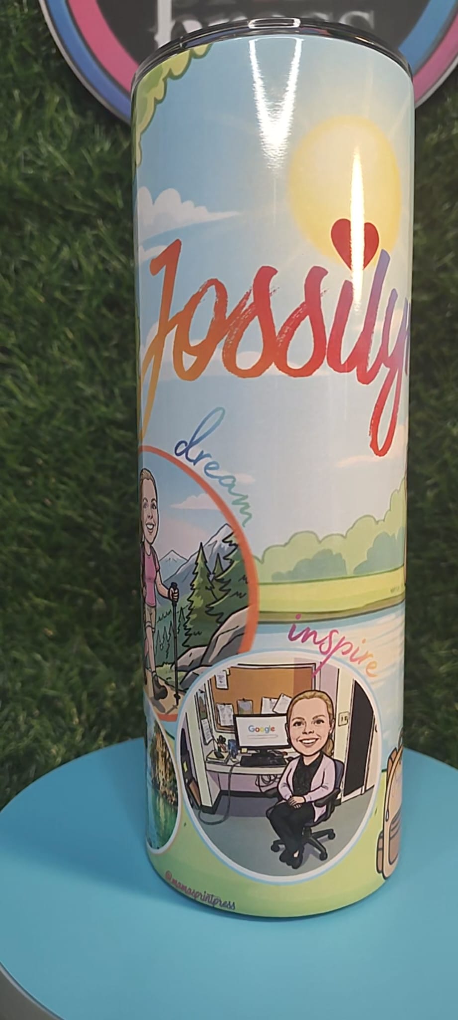 Storytelling Tumbler - Hobbies & Personality - Personalized & Cartooned Tumbler
