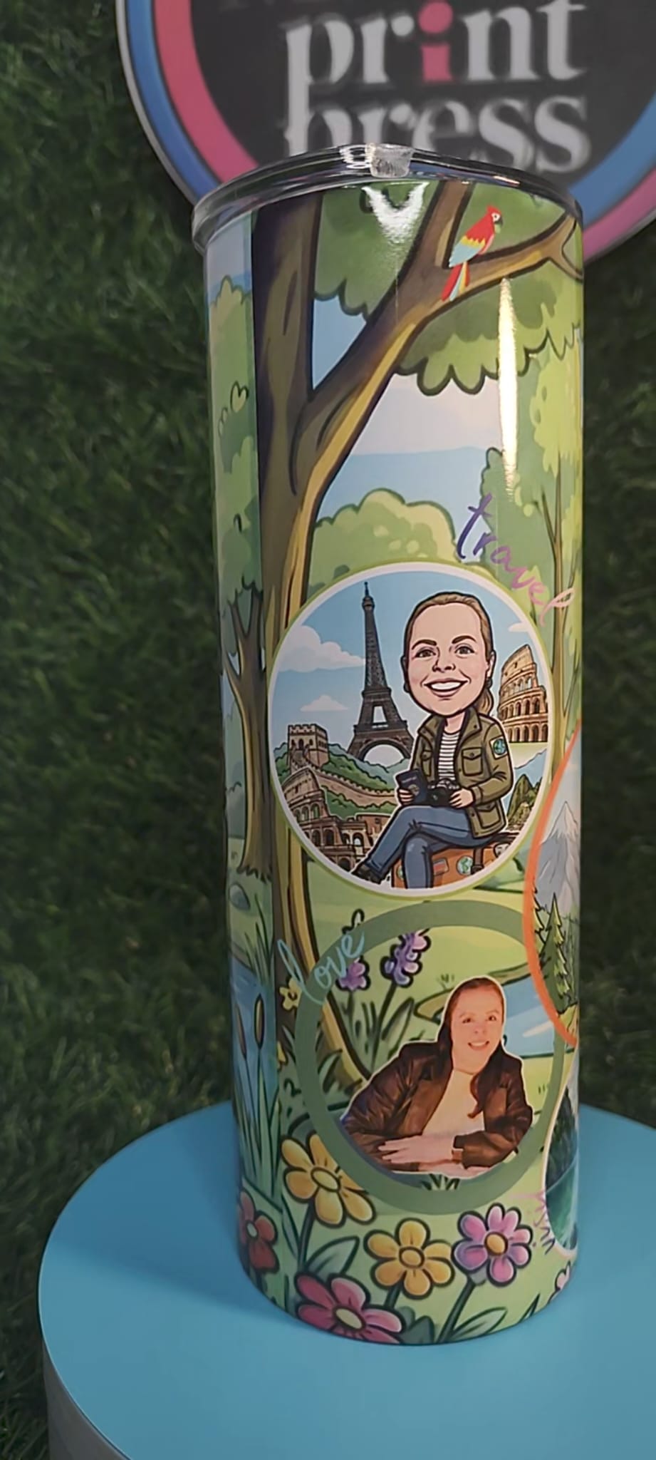 Storytelling Tumbler - Hobbies & Personality - Personalized & Cartooned Tumbler