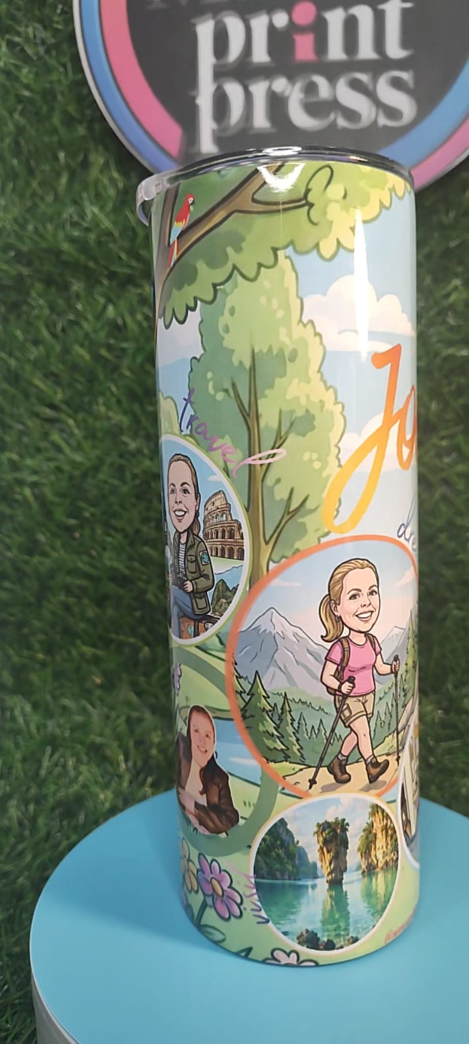 Storytelling Tumbler - Hobbies & Personality - Personalized & Cartooned Tumbler