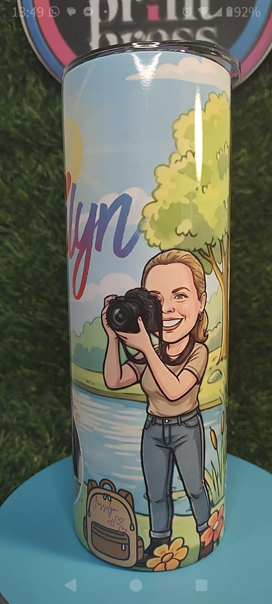 Storytelling Tumbler - Hobbies & Personality - Personalized & Cartooned Tumbler
